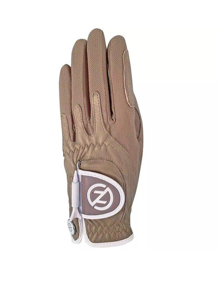 Womens  Zero Friction Cabretta Elite Golf Glove Left Hand Tan