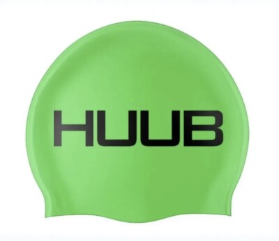 HUUB Badekappe Triathlon Ironman Racing Schwimmmütze 100% Silikon GRÜN