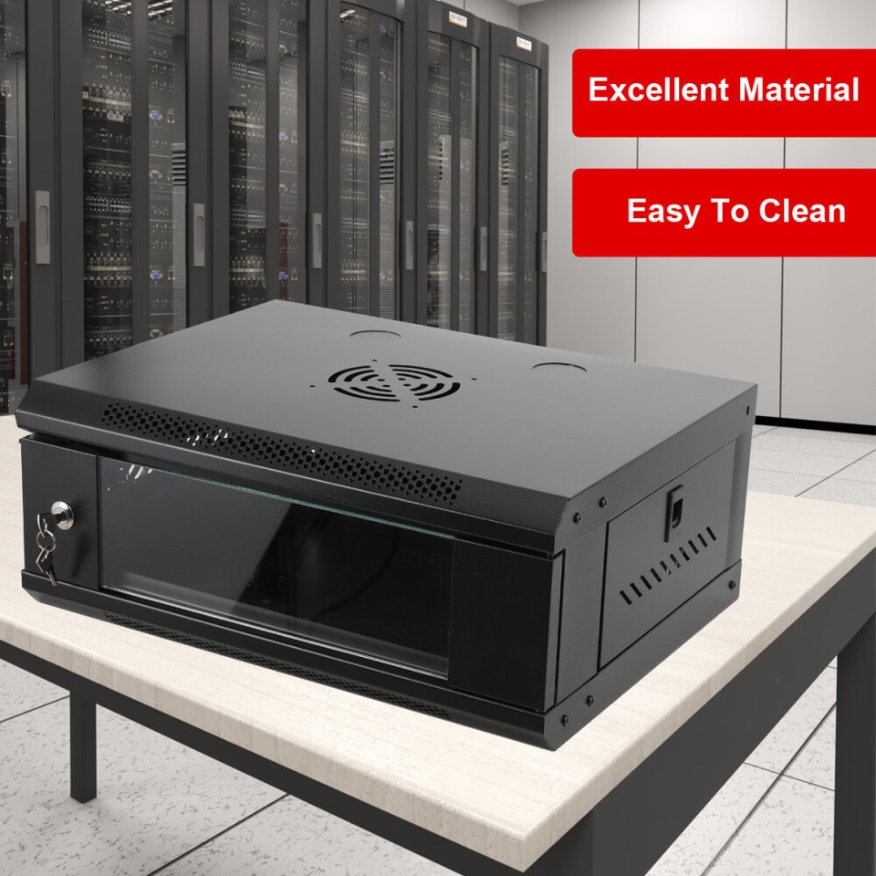 4U Server Rack IT Cabinet Data Network Rack Enclosure - 22-Inch Deep ...