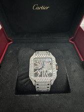 Cartier Santos de Cartier WHSA0015 | Iced Out, Diamonds 5