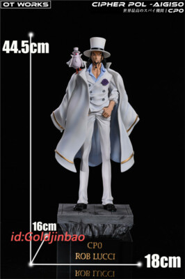 CP9 Rob Lucci Resin Model Stussy Painted Statue In Stock OT WORKS