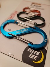 Nite Ize S-Biner Assorted 3-Pack Aluminum Lightweight Strong Secure Closure