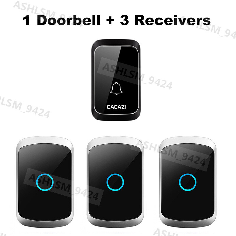 Waterproof Wireless Door Bells 300M Long Range Home Cordless Doorbell