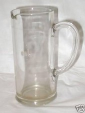 alter Me&szlig;becher 0,5 l aus Glas