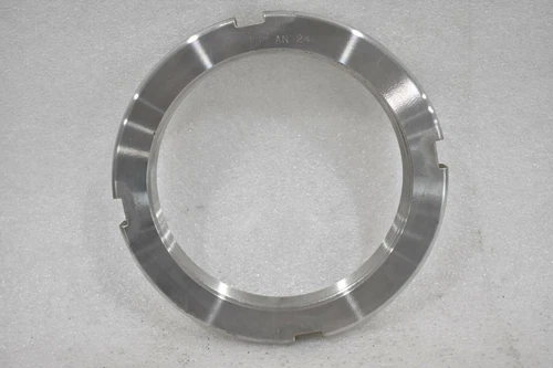 AN24 BEARING LOCKNUT - 4.716"-12 THREAD SIZE, 6-1/8"OD, 5.688" FACE DIA. 13/16"W