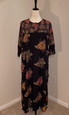 maxi dress indonesia Lace Up Front Jumper, Maxi Dress with Elasticized Back for All Size