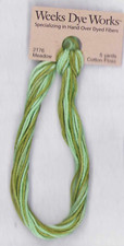 Weeks Dye Works Hand Dyed Floss 2176 MEADOW GREEN 5 yd Cross Stitch Needlepoint