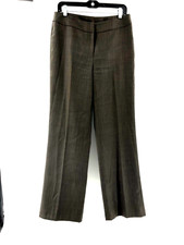 Nine West Women's Gray Flat Front Flare Leg Suit Dress Pants Size 6