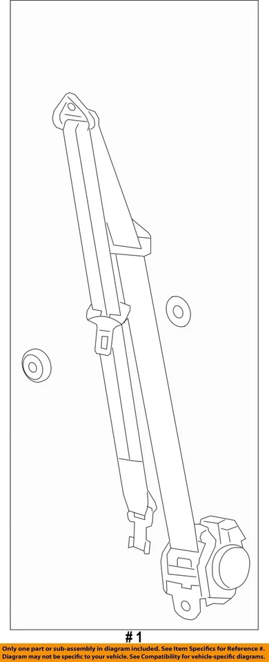 Used Front Left Seat Belt Front fits: 2012 Chevrolet Cruze bucket driver retract Foto 4 de 4