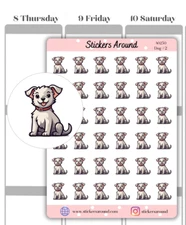 Dog Icon Planner Stickers #2, Pet Care, Calendar & Journal Sticker