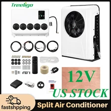12000 BTU 12V Truck Cab Air Conditioner Split AC Fits Semi Trucks Bus RV Caravan
