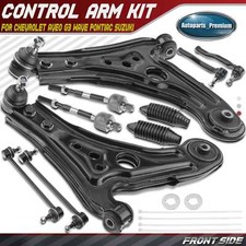 10pcs Front Control Arm with Ball Joint Tie Rod Sway Bar for Aveo G3 Wave Swift+