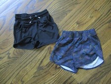 All In Motion Girl's Activewear Shorts Black lot of 2 Size S 6/6x VGUC