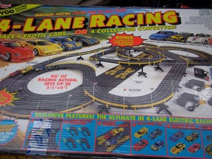 tyco 4 lane racing set