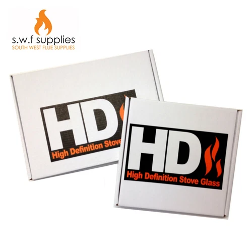 Firefox 8 370mm x 225mm high def woodburner log burner multi fuel stove glass