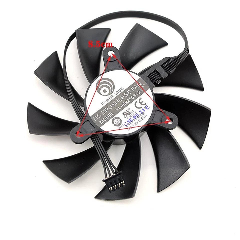 Graphics Card Cooling Fan for GIGABYTE GTX1660ti 1660 1650 SUPER Mini ITX OC Fan - Image 3 of 4