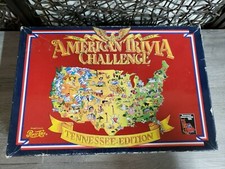 VTG 1985 American Trivia Challenge Tennessee Edition Board Game PEPSI UNIV TN