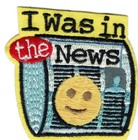Girl Boy Cub I WAS IN THE NEWS NEWSPAPER Fun Patches Crests Badges SCOUTS GUIDES