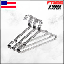 Wire Hangers Stainless Steel Strong Metal Wire Hangers Clothes 16.5" 30 Pack