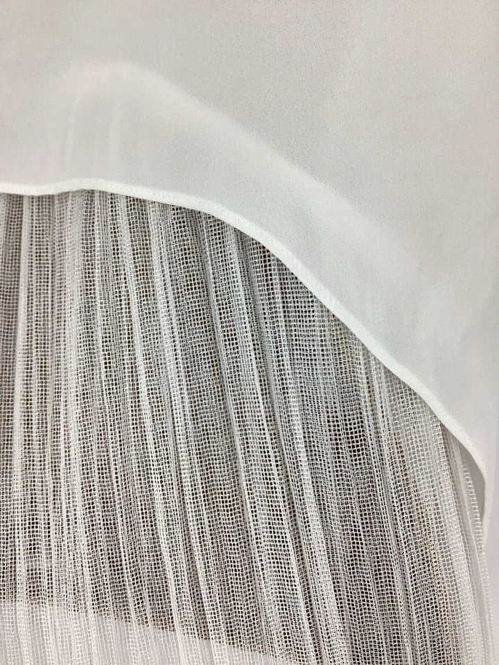 ELIZABETH AND JAMES ARETHA WOMENS SLEEVELESS TOP RUFFLE HEM WHITE L RRP £335 AD - Image 4 of 4