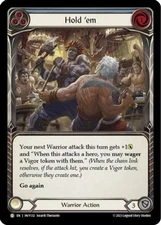 FAB Hold 'em (Blue) Near Mint Heavy Hitters Flesh and Blood