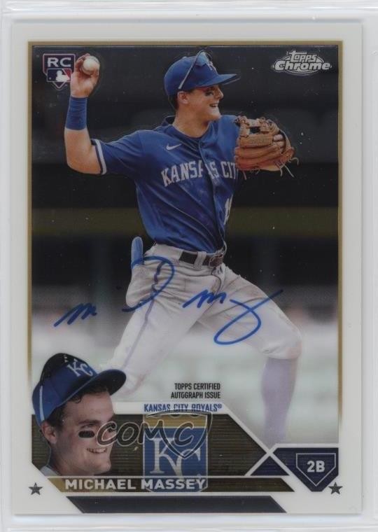 2023 Topps Chrome Rookie Auto Michael Massey #RA-MM Auto 2o0