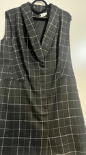 DKNY black Plaid Dress- Jacket/Blazer material- Womens pencil Dress