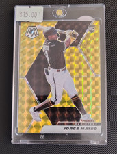 2021 Panini Mosaic Choice Black Gold Prizm Rookie Jorge Mateo #233 /10 Padres