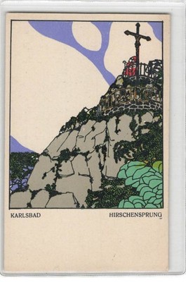 Illustrator Leopold Drexler #FG62344 Serie Wiener Werkstätten Nr. 207 Karlsb