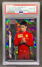 2020 Topps Chrome F1 CHARLES LECLERC Sapphire Refractor SP /70 Gem Mint PSA 10