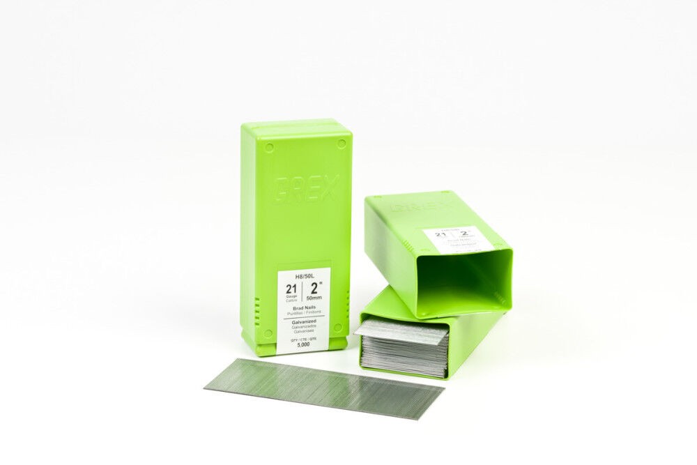 Электроинструмент Grex 2 дюйма 21 калибр Оцинкованные гвозди Brad 5000Qty 5490₽