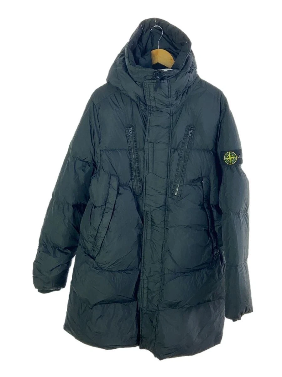 Piumino STONE ISLAND L nylon nero cappotto uomo capospalla #EG ADA