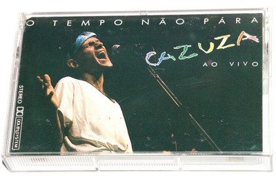 O Tempo Nao Para Cazuza Ao Vivo (Cassette Tape Brazil 1988) Pop Rock PLAY TESTED