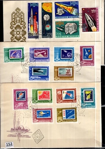 /// HUNGARY, MONGOLIA 1963 - 3 FDC - SPACE