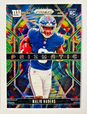 2024 Panini Prizm Malik Nabers GREEN Wave Prizm RC Prizmatic NY Giants Rookie!