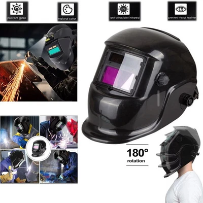 Auto Darkening Welding Helmet Mask Welders Arc Tig Mig Grinding Solar Powered