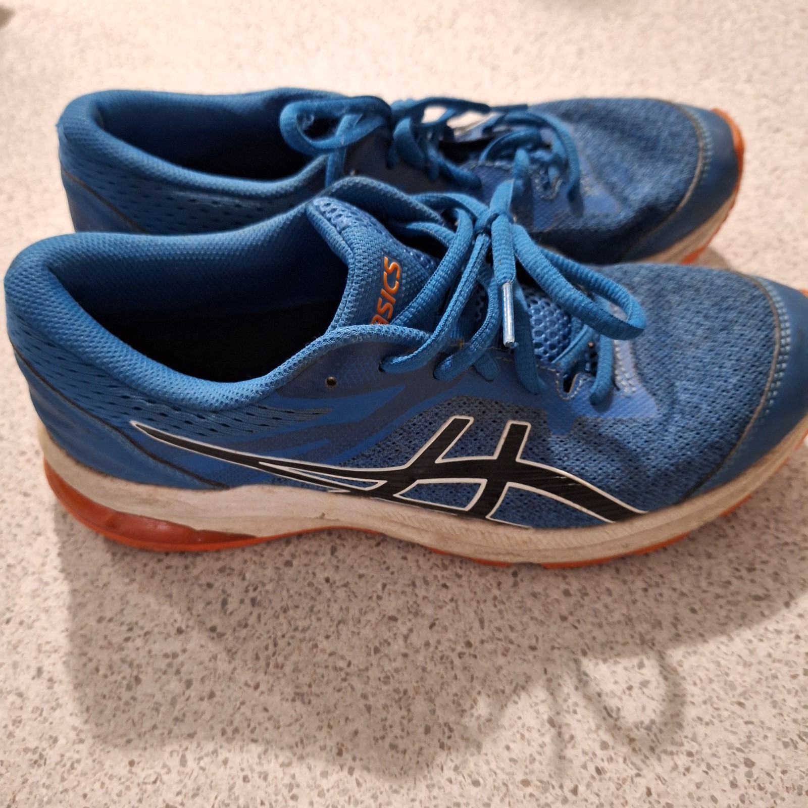 Asics Duomax foam mens Runners Sneakers Shoe Blue Orange US 7 UK 6 Asics Duomax foam mens Runners Sneakers Shoe Blue Orange US 7 UK 6