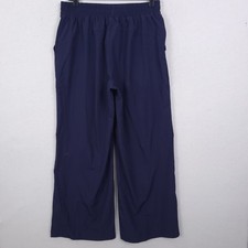 Fabletics Wide Leg Pants Women Medium Blue Athletic Yoga Travel 30x29