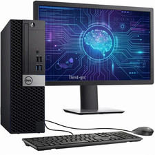 Dell SFF OptiPlex 5050 Desktop PC Intel i7-7th 16GB RAM 512GB SSD 24" LED Win 11