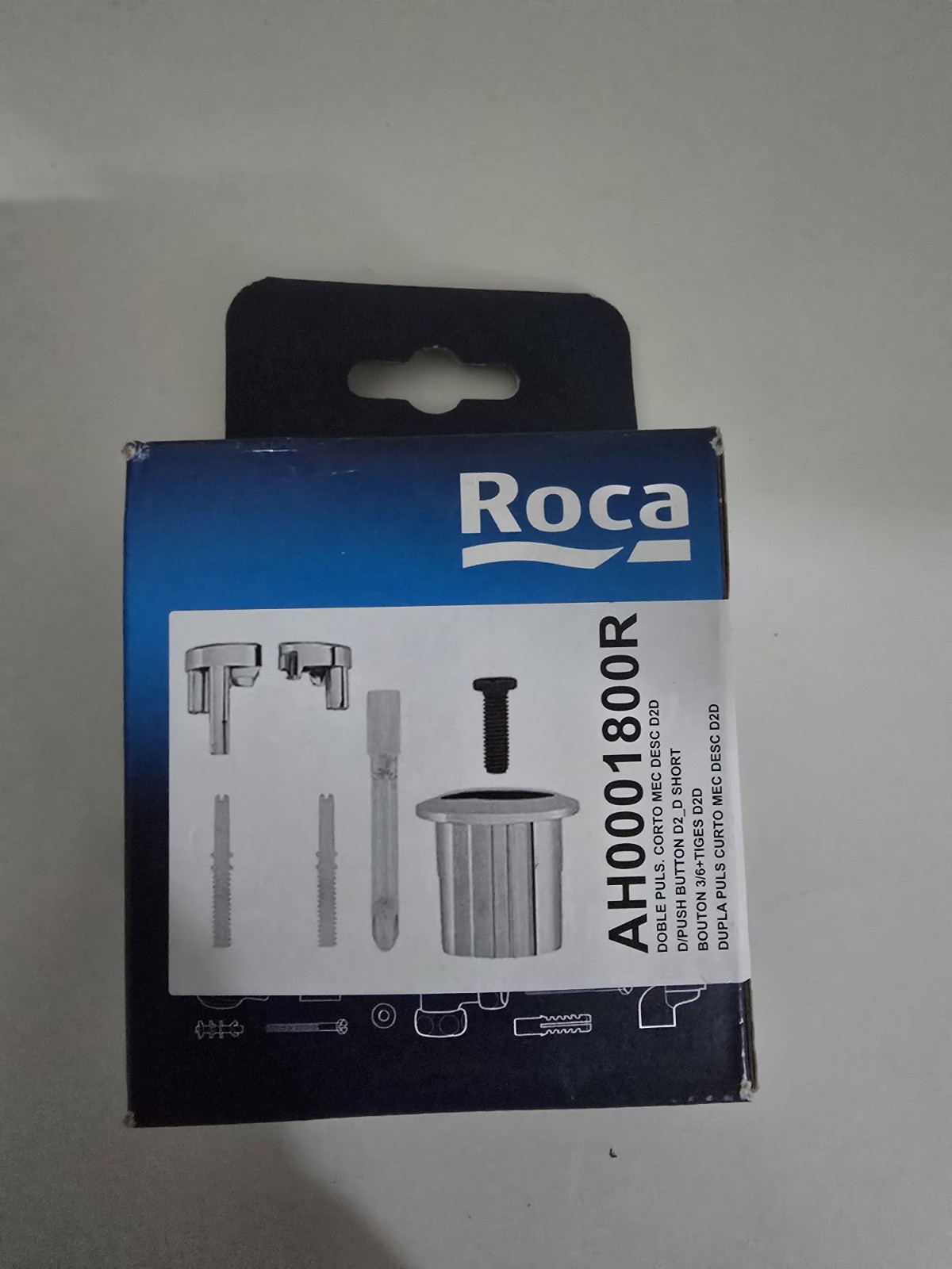 DUAL FLUSH VALVE PUSH BUTTON - ROCA