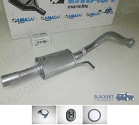 Imasaf Auspuff Mitteltopf + Anbauteile für Mazda MX-5 II 16V 1.6 + 1.8 1998-2000