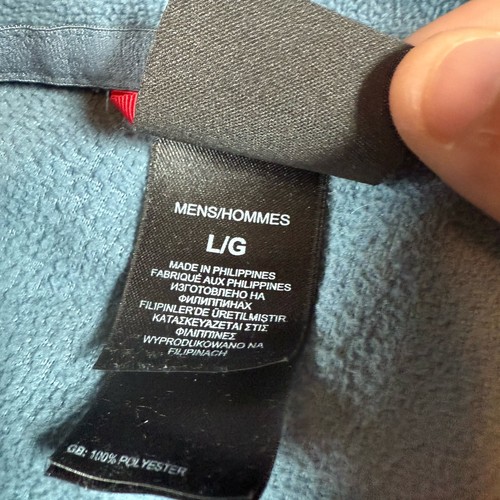The North Face Fleece Quarter Zip Sweater Mens Large Blue  - Picture 5 of 10