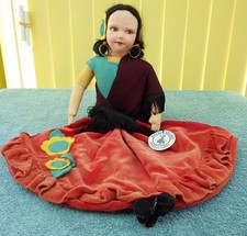 VINTAGE NORAH WELLINGS MEXICAN GIRL NIGHTDRESS CASE + ORIG LABEL