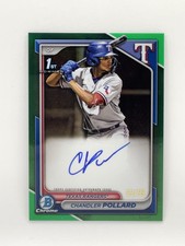 2024 Bowman Chrome Chandler Pollard Green Auto /99