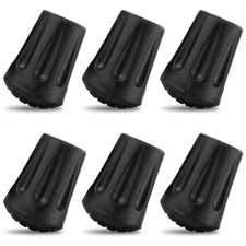 6Pcs Hiking Walking Stick Tips - Rubber Tips for Hiking Poles Hiking Accessor...
