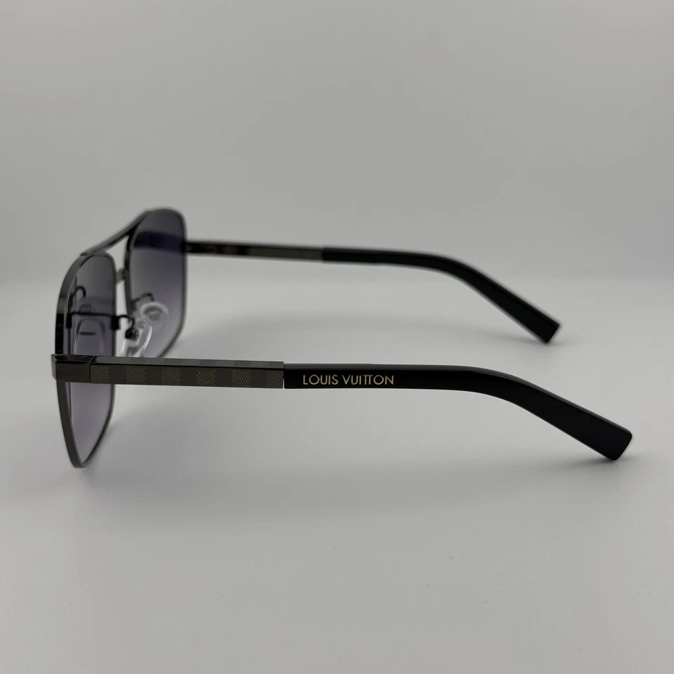 Gafas de sol Louis Vuitton Pilot Attitude Z0259U lentes metálicas/grises usadas auténticas Foto 2 de 4