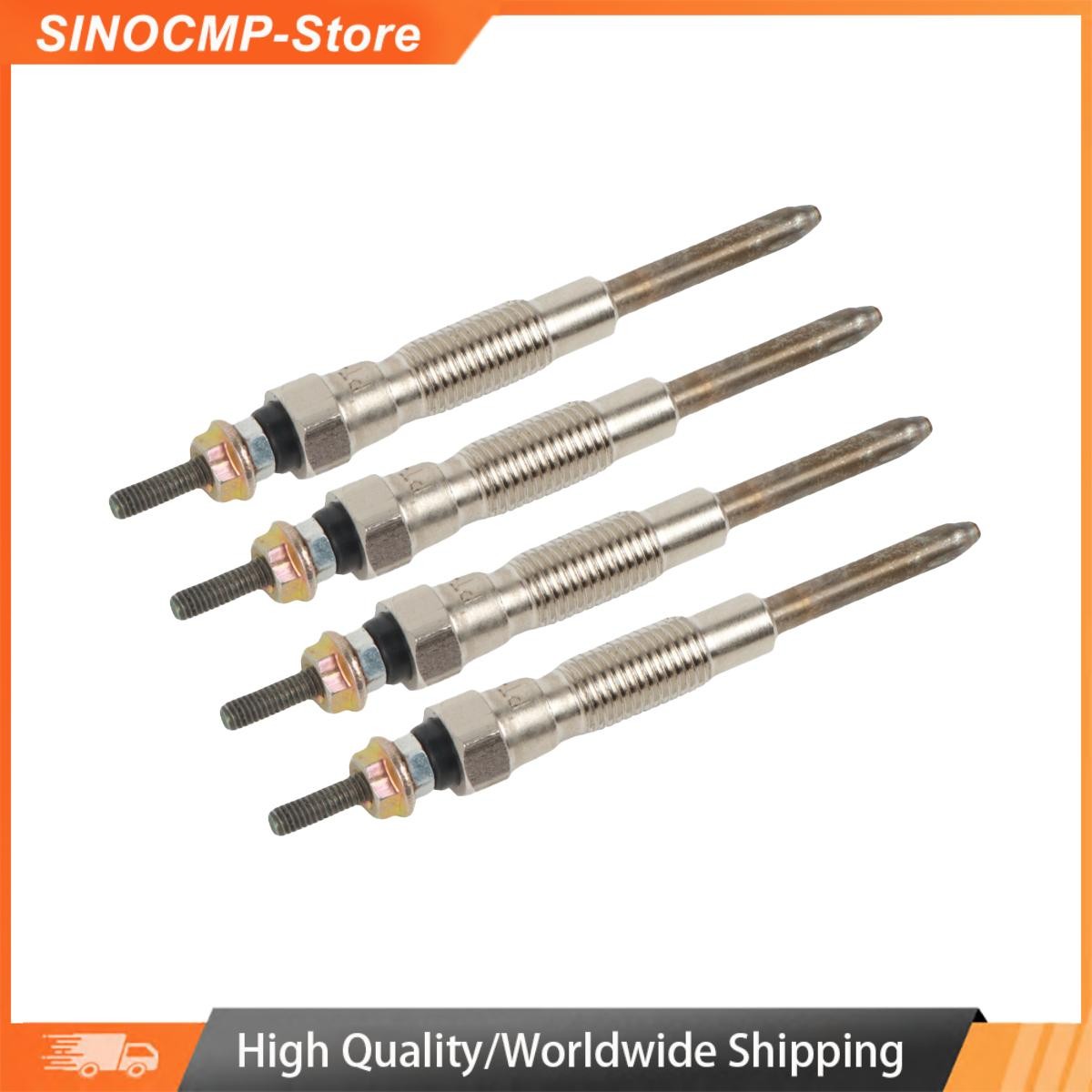 4pcs Glow Plugs 19850-54120 for 12V Nissan Navara D40 2.5L 3.0L 11065-AD200