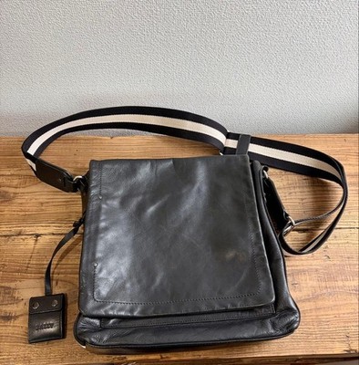 BALLY Schultertasche schwarz Leder 5250