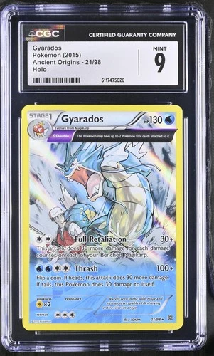 2015 Pokemon Ancient Origins Gyarados Holo #21/98 CGC 9