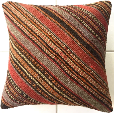 Kelim Kissen Alt Orientalisch Sivas Handgewebt Jejim Old Pillow Almohada Cushion - Bild 1 von 4